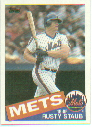 1985 Topps Baseball Cards      190     Rusty Staub